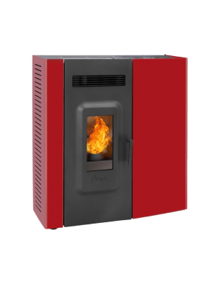 CALEFACTOR A PELLET SLIM 9000 ROJO AMESTI
