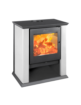 ESTUFA A LEÑA CLASSIC 500 BLANCO AMESTI