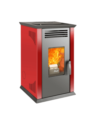 ESTUFA A PELLET ITALY 8100 ROJO AMESTI