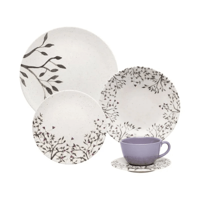 VAJILLA 20P LILAC OXFORD