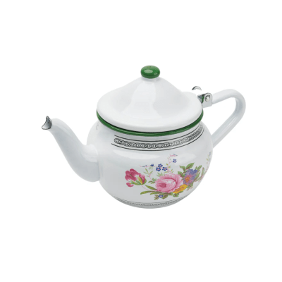 TETERA ENLOZADA FLOREADA 700ML