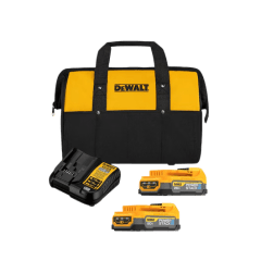 KIT 2 BATERÍAS + CARGADOR + BOLSO DEWALT 0