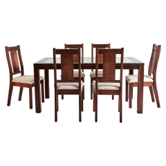 JUEGO COMEDOR SISAL RECT. 6 SILLAS 0