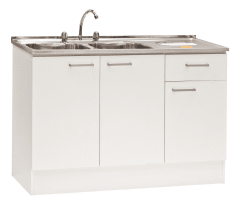 KIT MUEBLE LAVAPLATOS 1.20 MT+ GRIFERIA 0