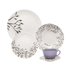 VAJILLA 20P LILAC OXFORD 0