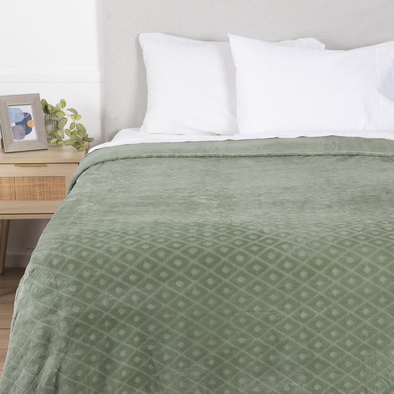 FRAZADA CORAL EMBOSSED 2 PLAZAS MASHINI2