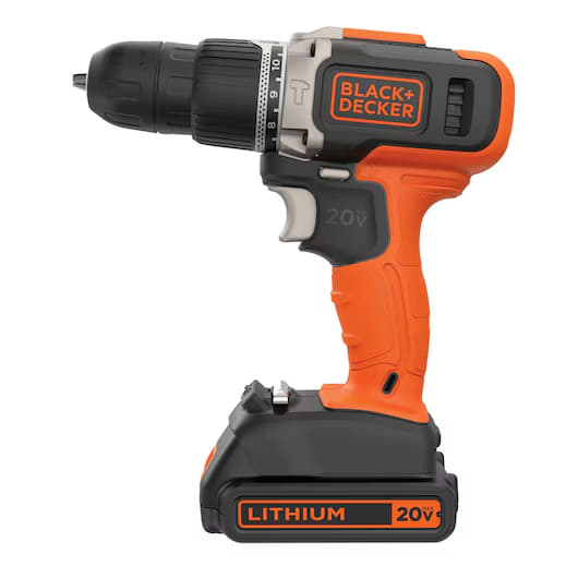 TALADRO PERCUTOR INALAMBRICO 20V BLACK+DECKER1