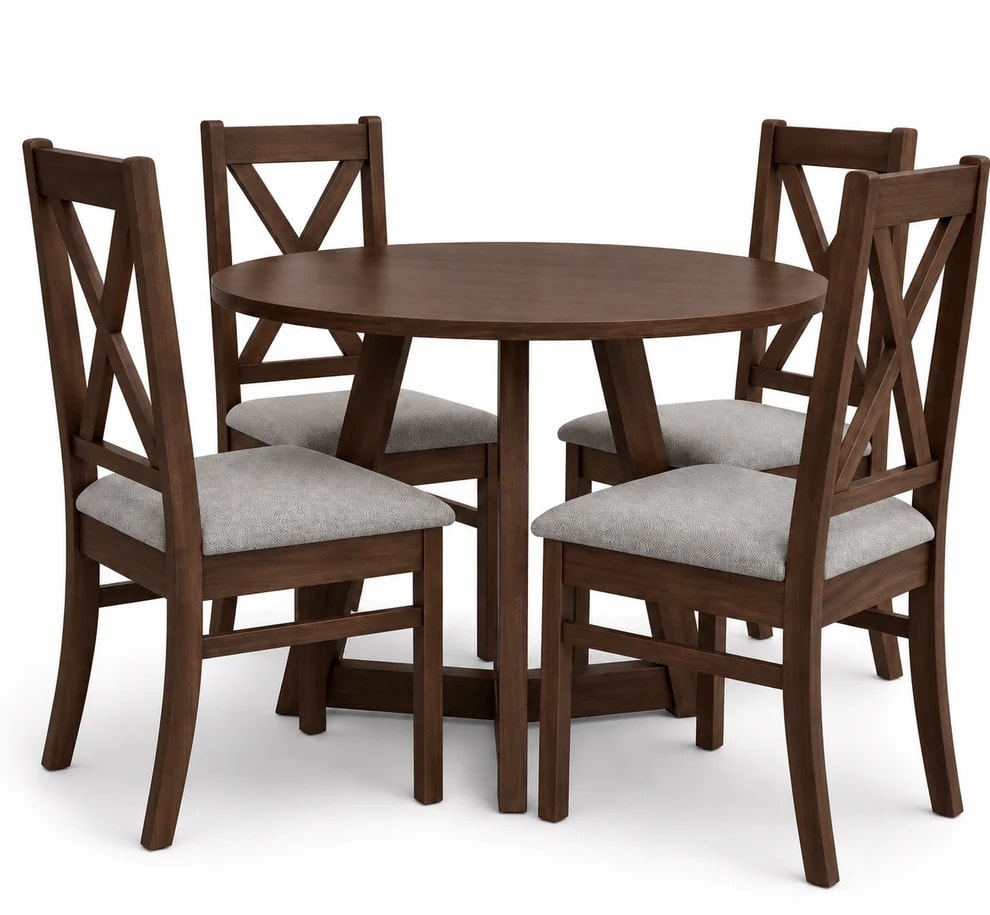 COMEDOR REDONDO TOSCANA 4 SILLAS MUVAL1