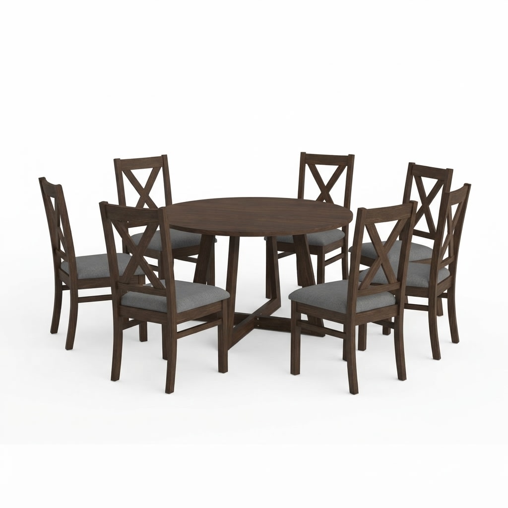 COMEDOR REDONDO TOSCANA 6 SILLAS MUVAL1