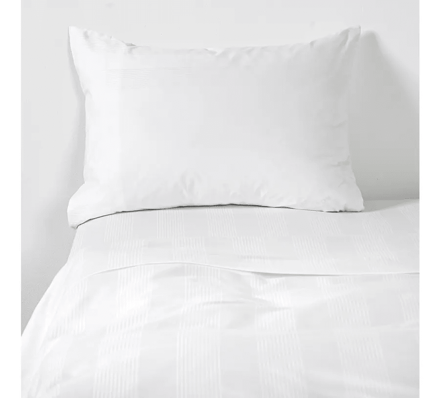 SÁBANAS 2 PLAZAS DOBBY BLANCO 500 HILOS1