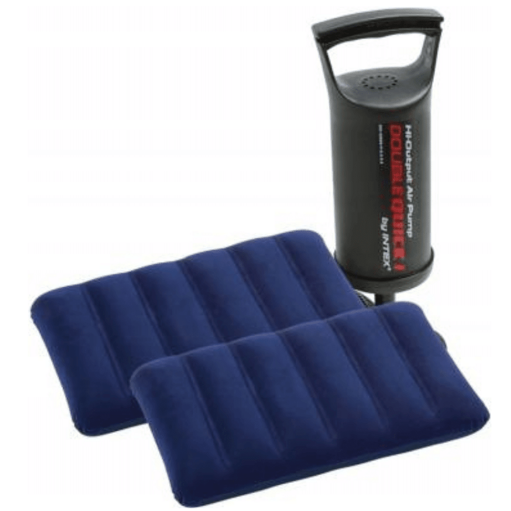 COLCHON INFLABLE CLASIC + INFLADOR + PACK DE ALMOHADAS 1,52m x 2,03m x 0,25m2