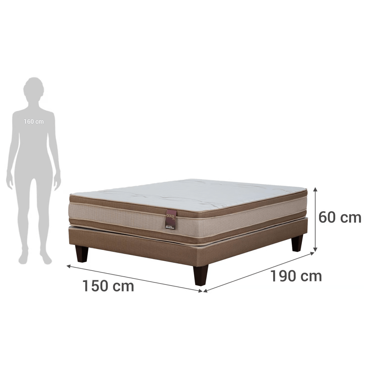 CAMA STANDARD GOLD DOS 2P4