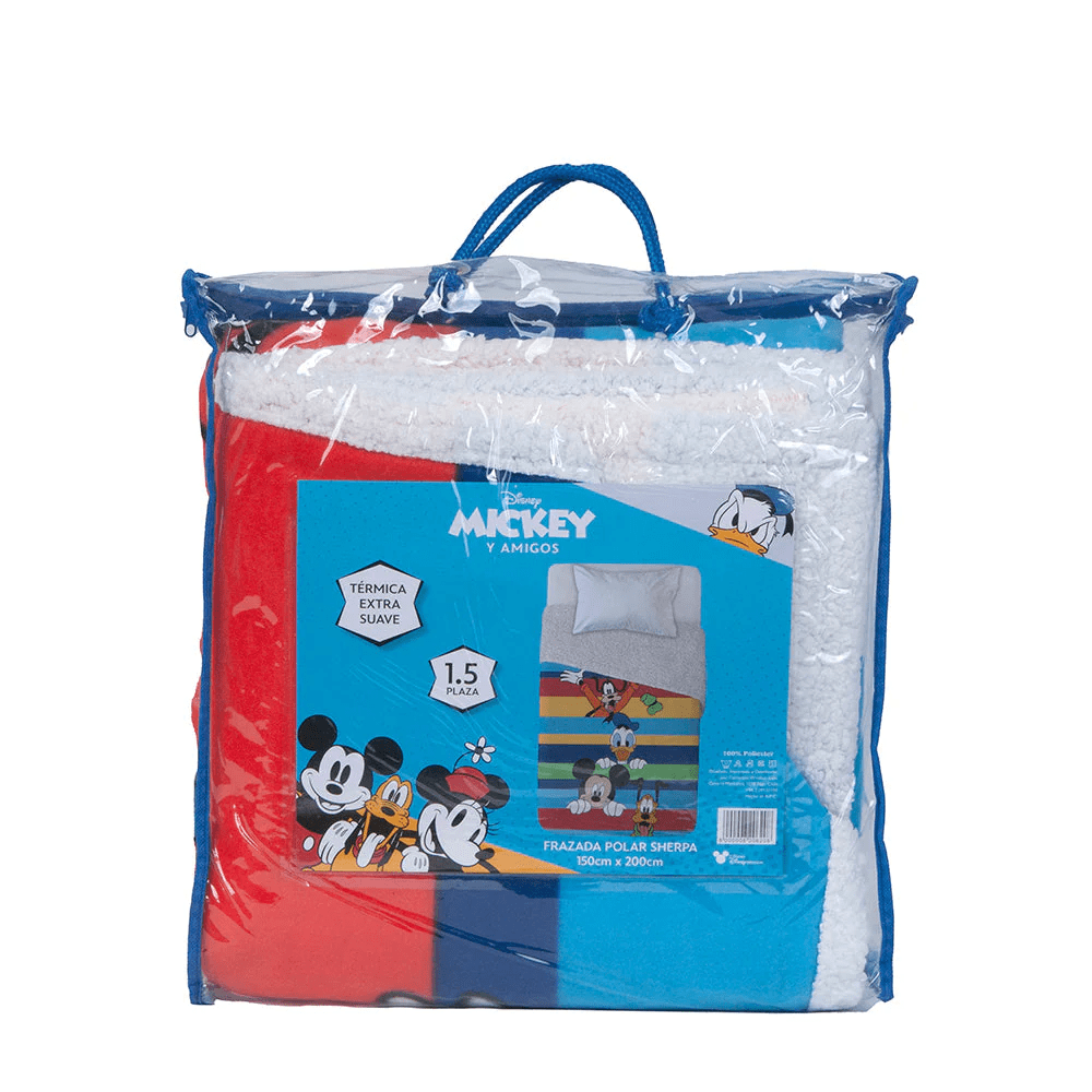 FRAZADA SHERPA MICKEY Y AMIGOS8