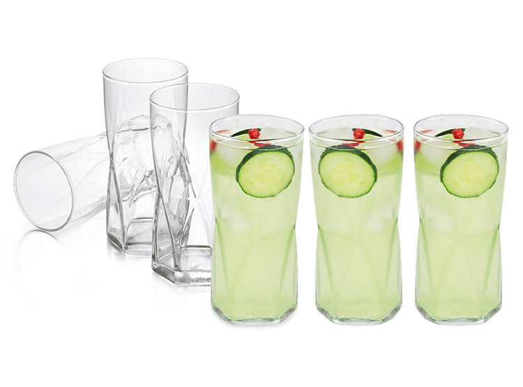 SET 6 VASOS LIBBEY ROMBUS3