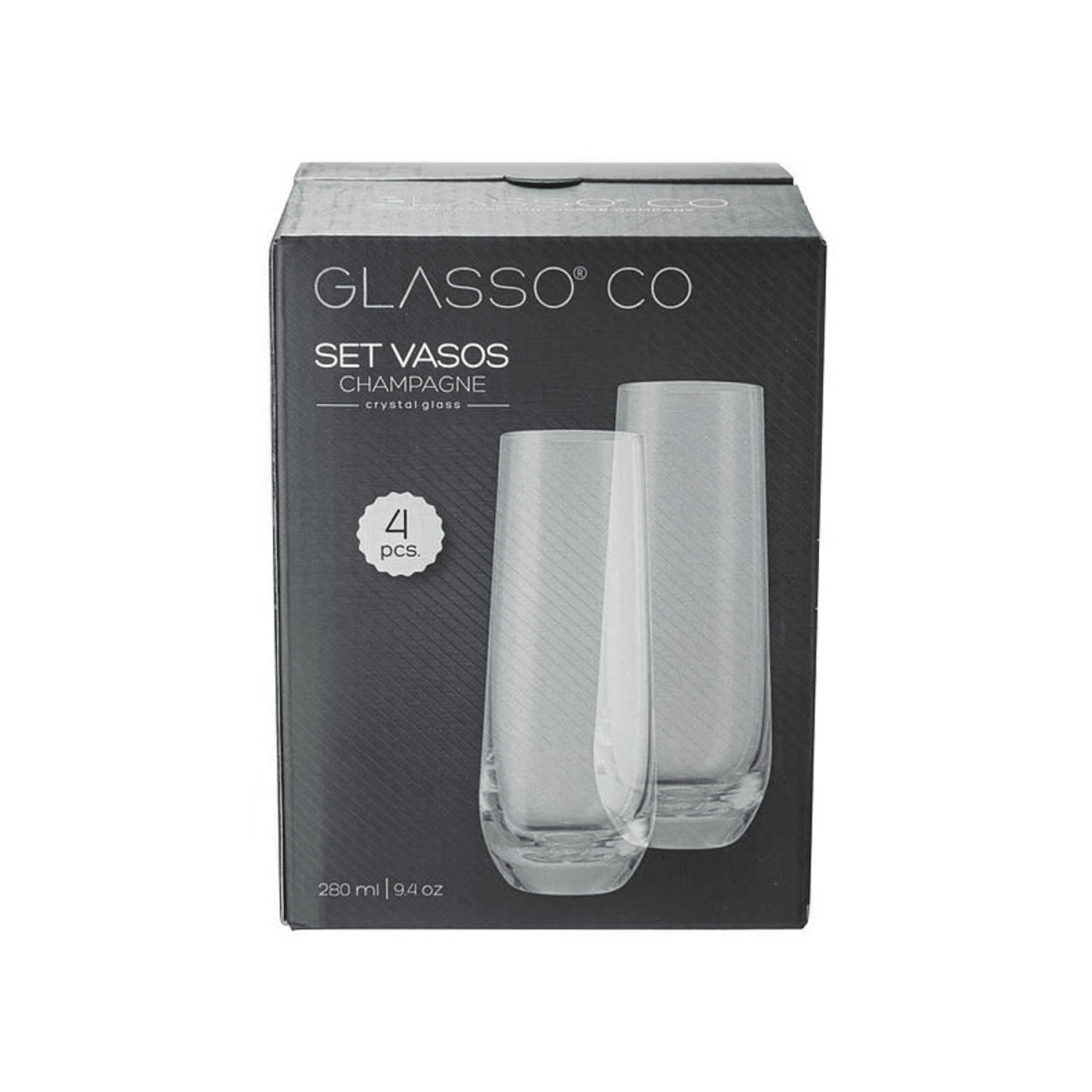 SET 4 VASOS GLASSO CHAMPAGNE3
