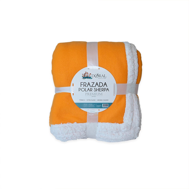 FRAZADA POLAR SHERPA PREMIUM 1,5 PLAZAS DORAL1