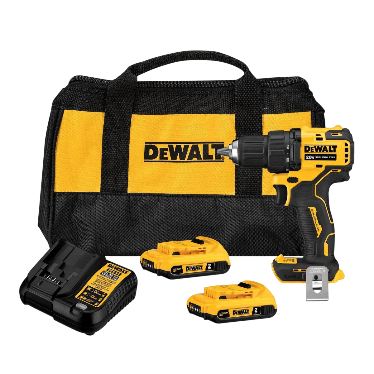 KIT TALADRO PERCUTOR INALÁMBRICO DEWALT3