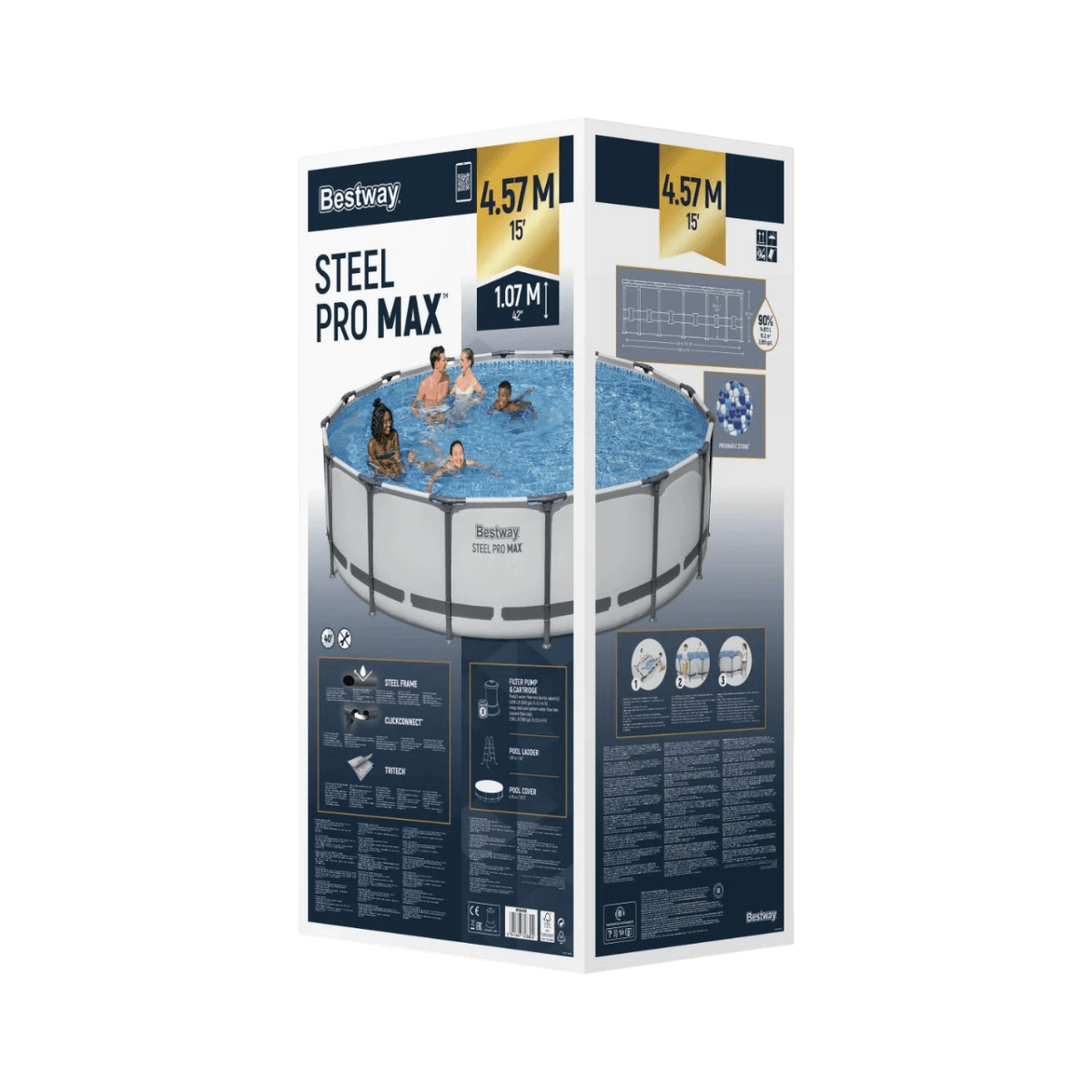 PISCINA ESTRUCTURAL STEEL PRO MAX 4.571