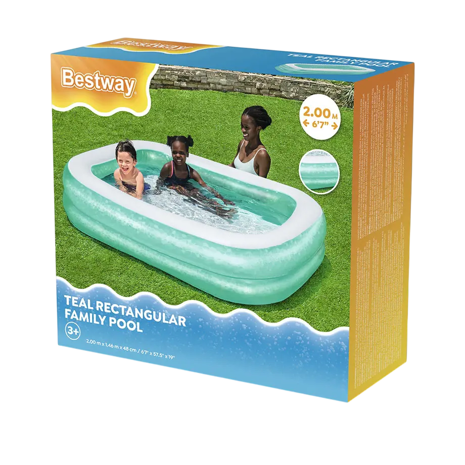 PISCINA INFLABLE FAMILY POOL TEAL RECTANGULAR2