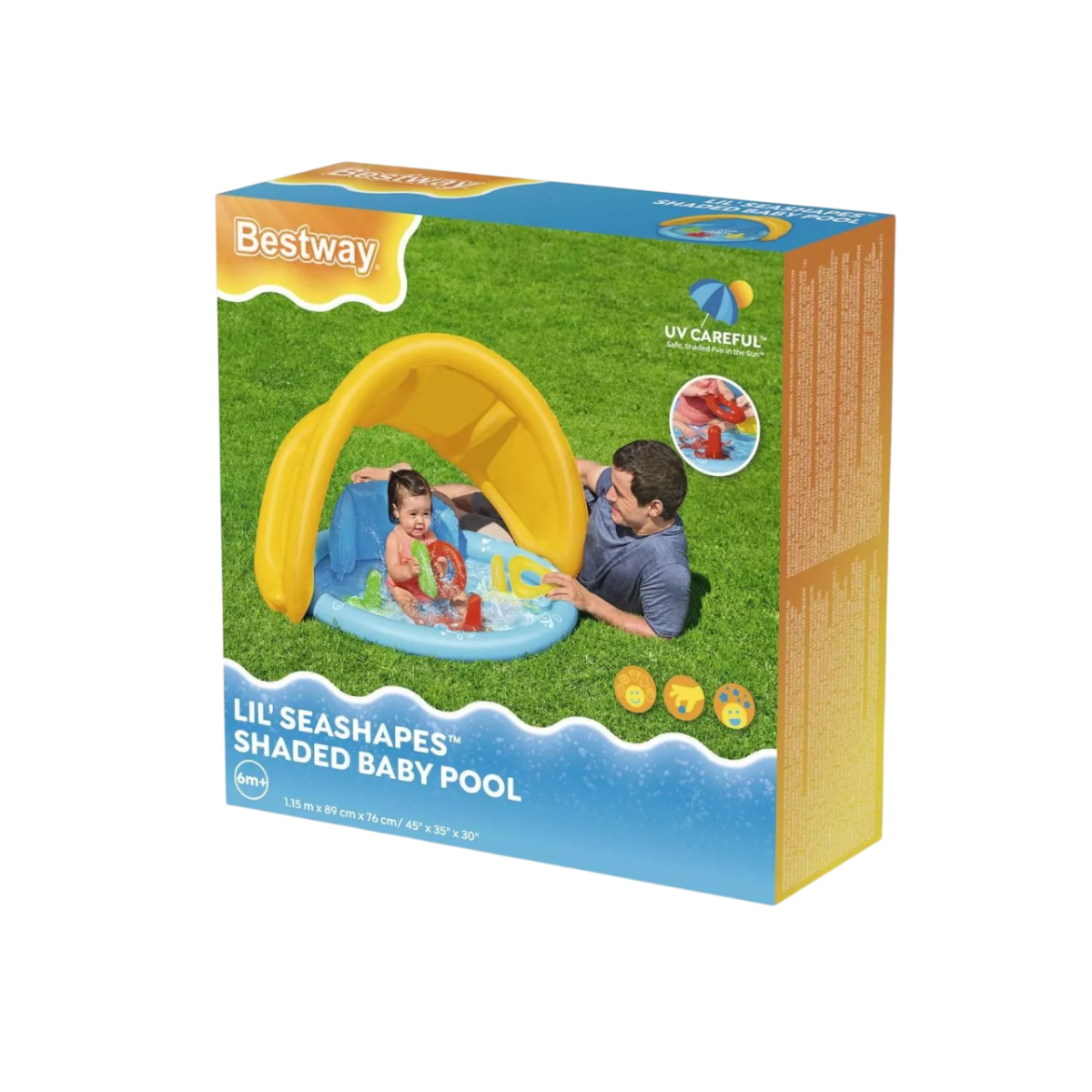 PISCINA INFLABLE CON TECHO Y JUEGOS PARA BEBÉS2