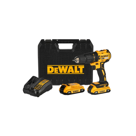 KIT TALADRO PERCUTOR/ATORNILLADOR 20V + ACES DEWALT1