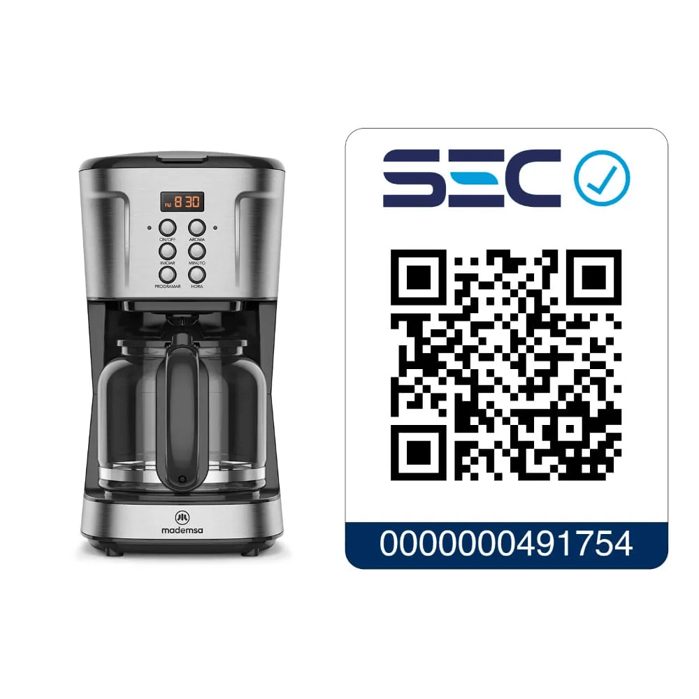 CAFETERA ELÉCTRICA 1,5L MCM30 MADEMSA5