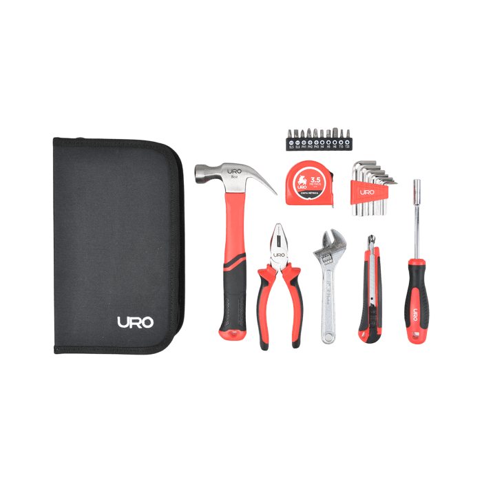 SET HERRAMIENTAS MANUALES 24 PIEZAS URO1