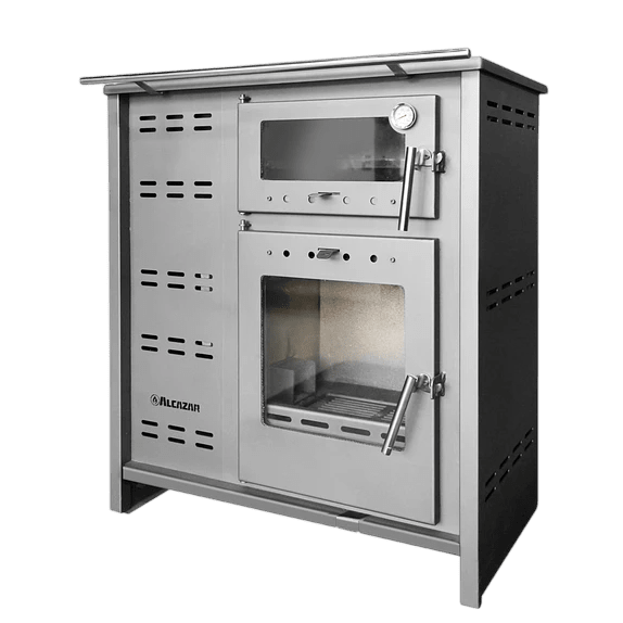 COCINA POLICOMBUSTIBLE PUYEHUE XL LEÑA/PELLET C/KIT 6