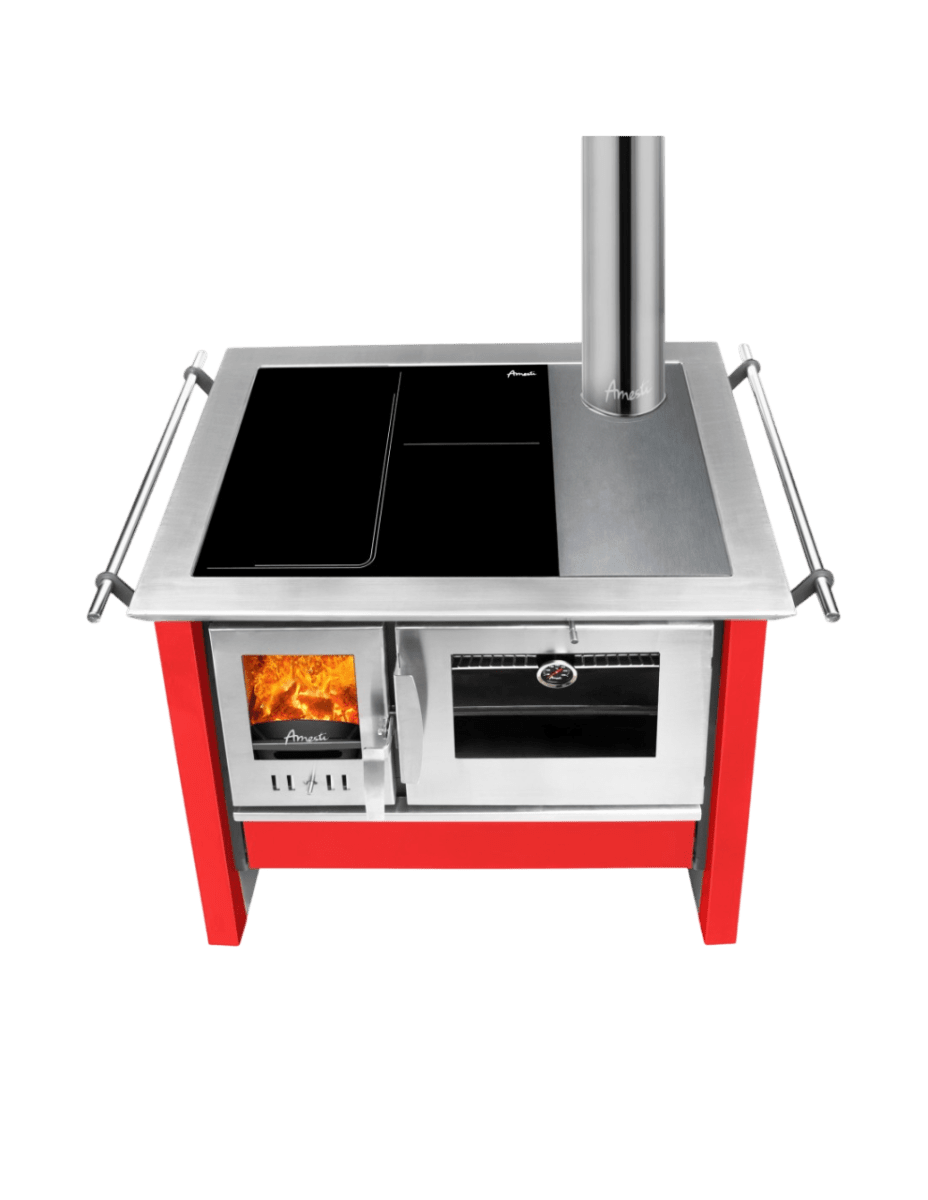 COCINA COMBUSTION ALLEGRA VITROX ROJA AMESTI 3