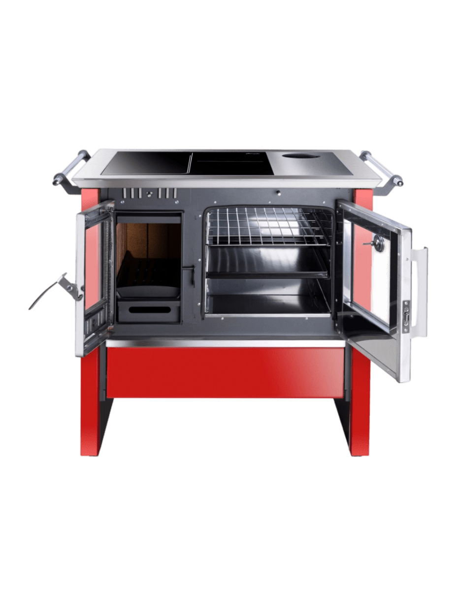 COCINA COMBUSTION ALLEGRA VITROX ROJA AMESTI2