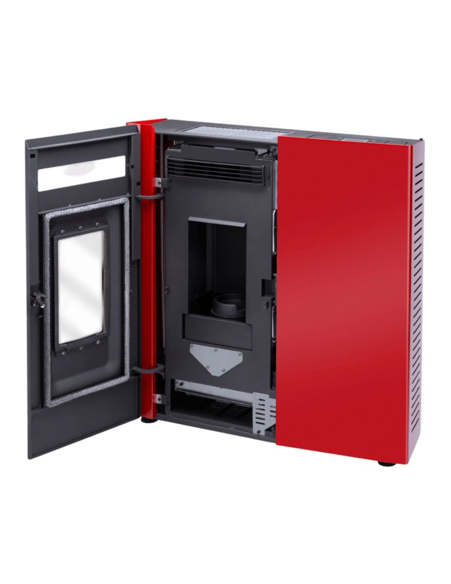CALEFACTOR A PELLET SLIM 9000 ROJO AMESTI2