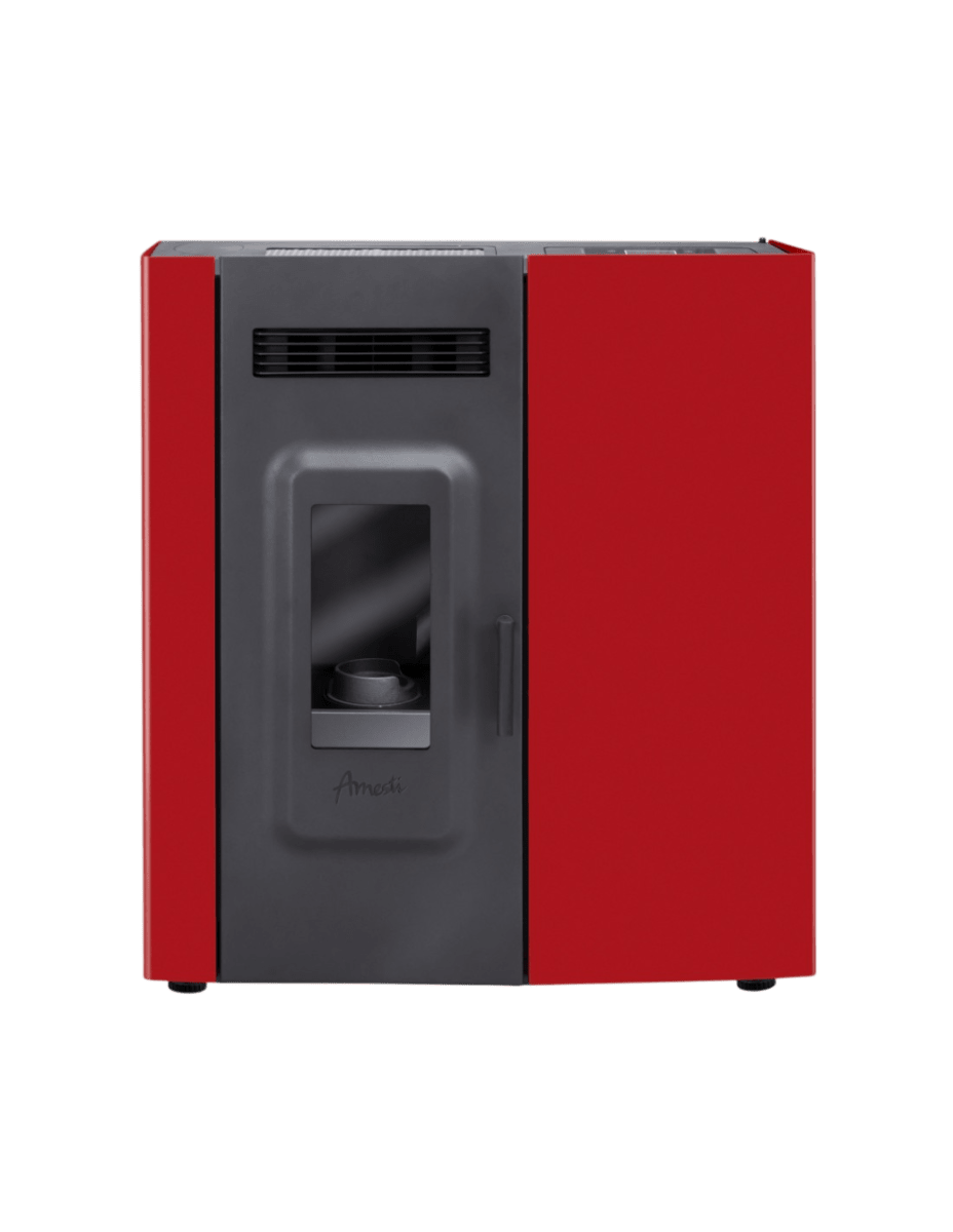 CALEFACTOR A PELLET SLIM 9000 ROJO AMESTI3