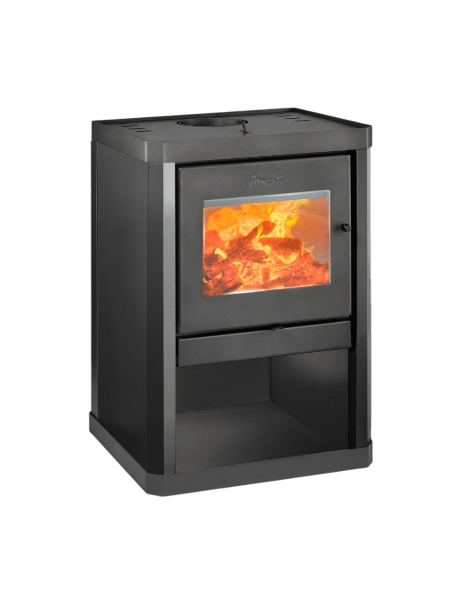 ESTUFA A LEÑA AMESTI CLASSIC 400 NEGRO1