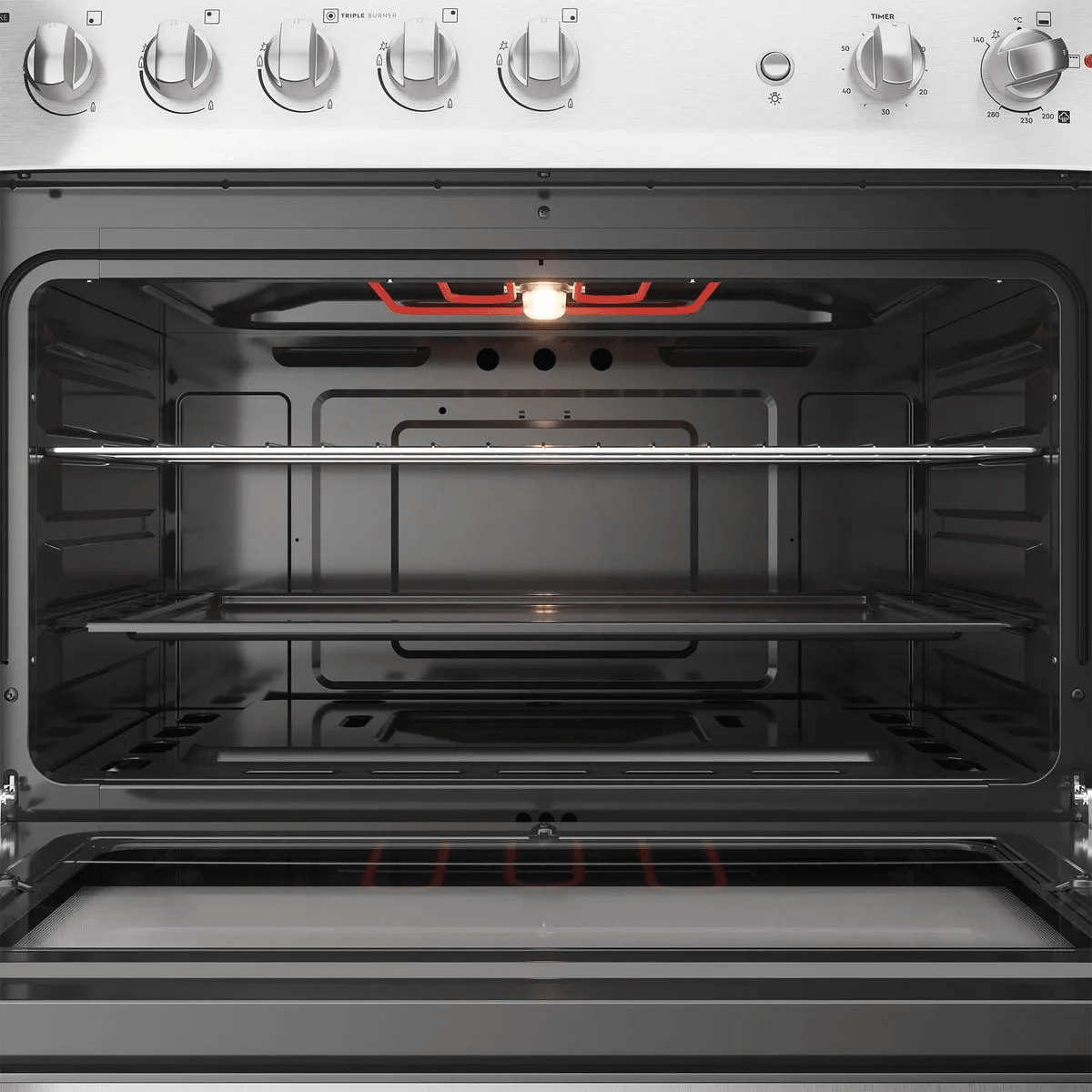 COCINA A GAS 5 PLATOS INOX FENSA5