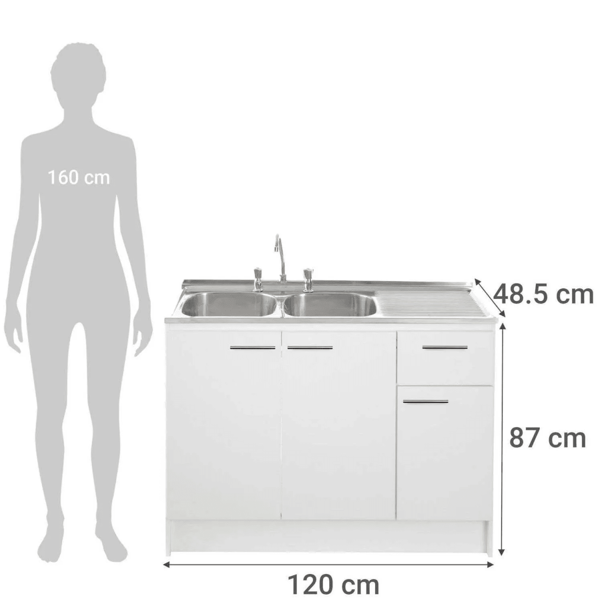 KIT MUEBLE LAVAPLATOS 1.20 MT+ GRIFERIA3