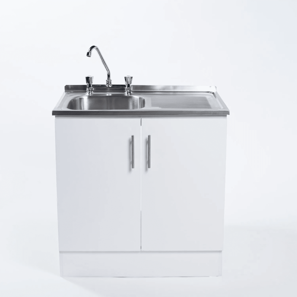 KIT MUEBLE LAVAPLATOS BLANCO + GRIFO 80CM1