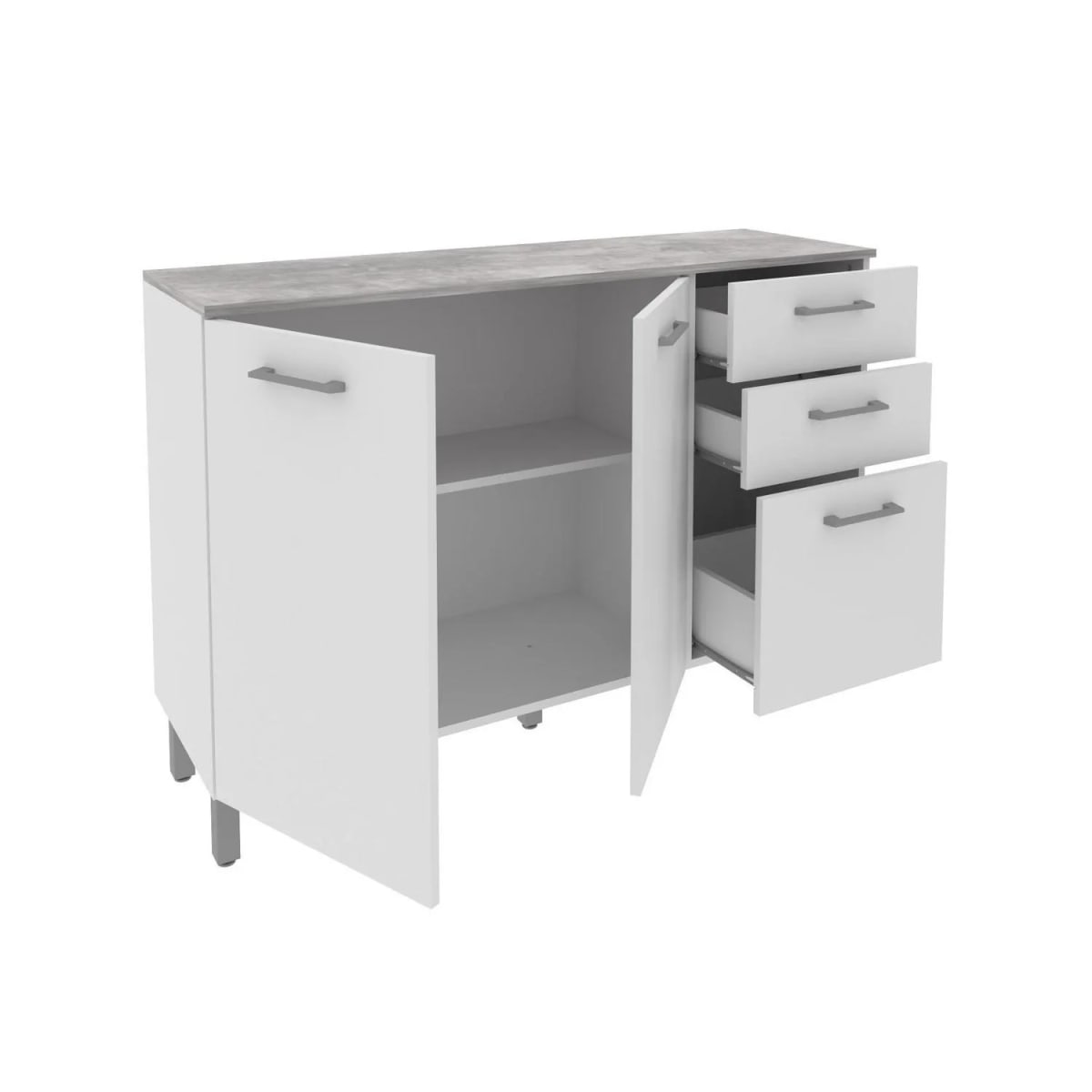 MUEBLE COCINA 2 PUERTAS + 3 CAJONES3