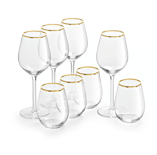 SET 4 COPAS 380ml + 4 VASOS 350ml SKYLEN1