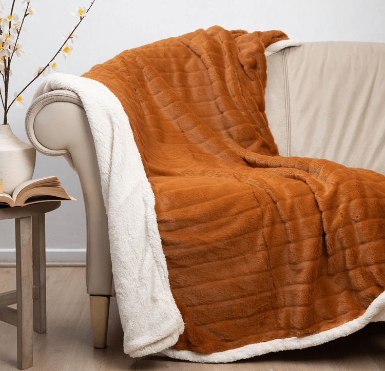 MANTA FLUFFY DELUXE C/SHERPA DORAL3