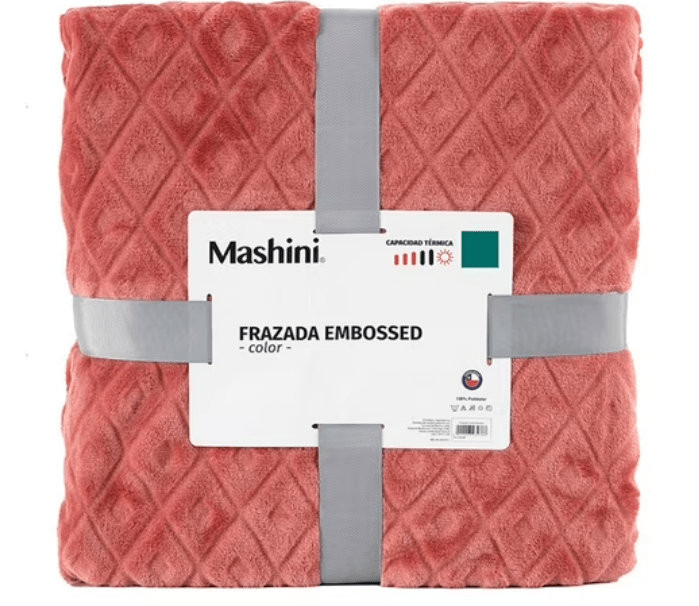 FRAZADA CORAL EMBOSSED 1,5 PLAZAS MASHINI1