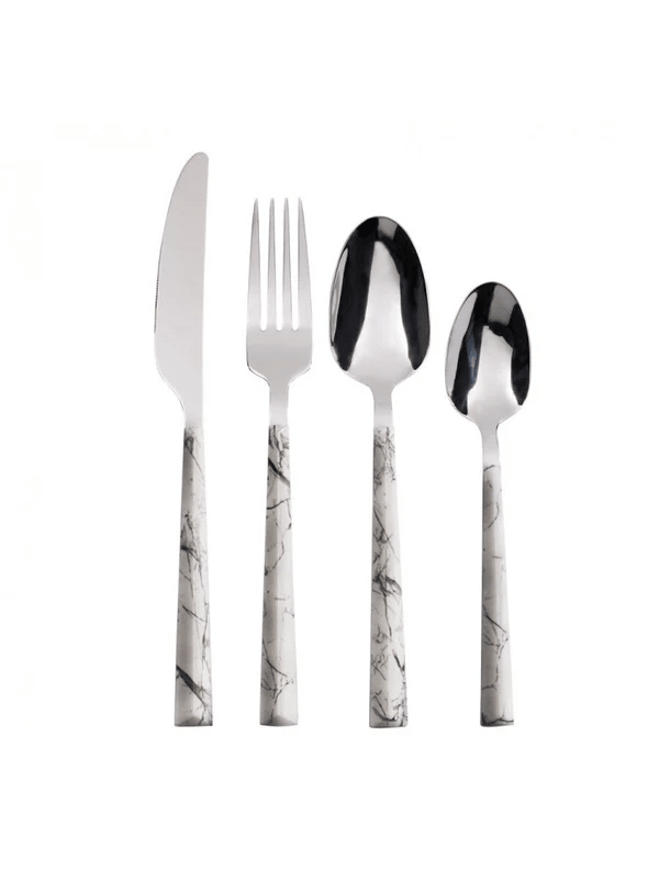SET CUCHILLERIA 24P MARBLE2