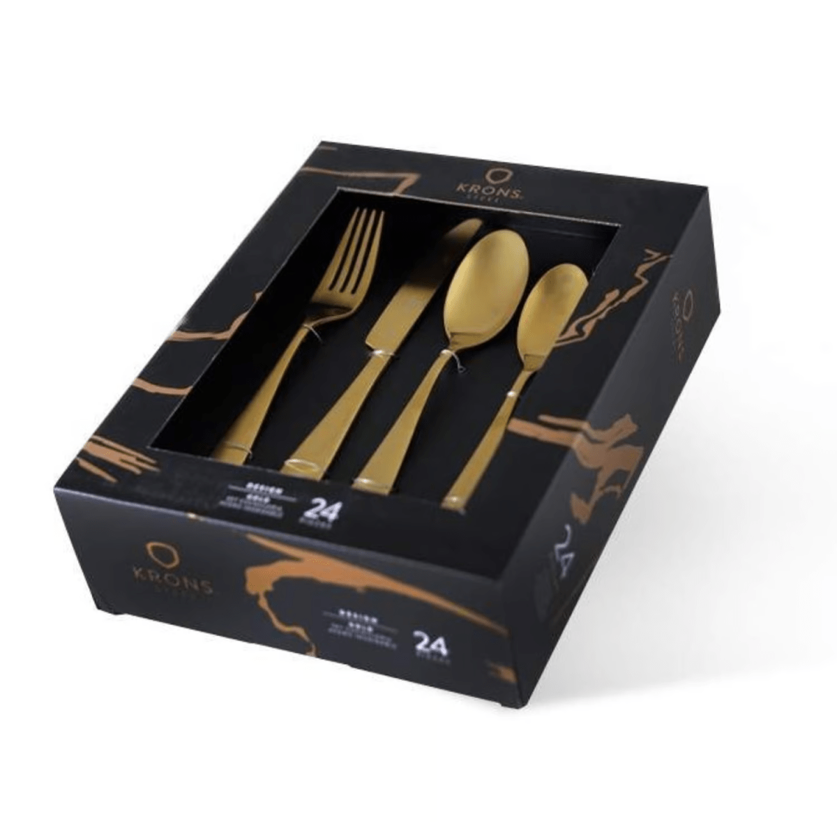 SET CUCHILLERIA 24P GOLD2