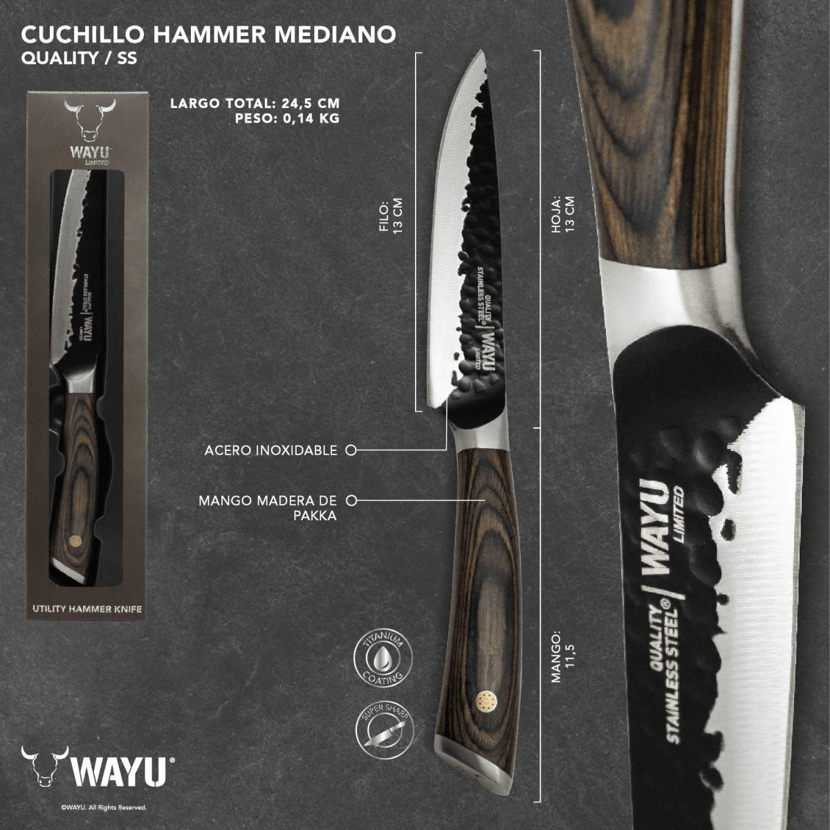 CUCHILLO HAMMER MEDIANO WAYU3