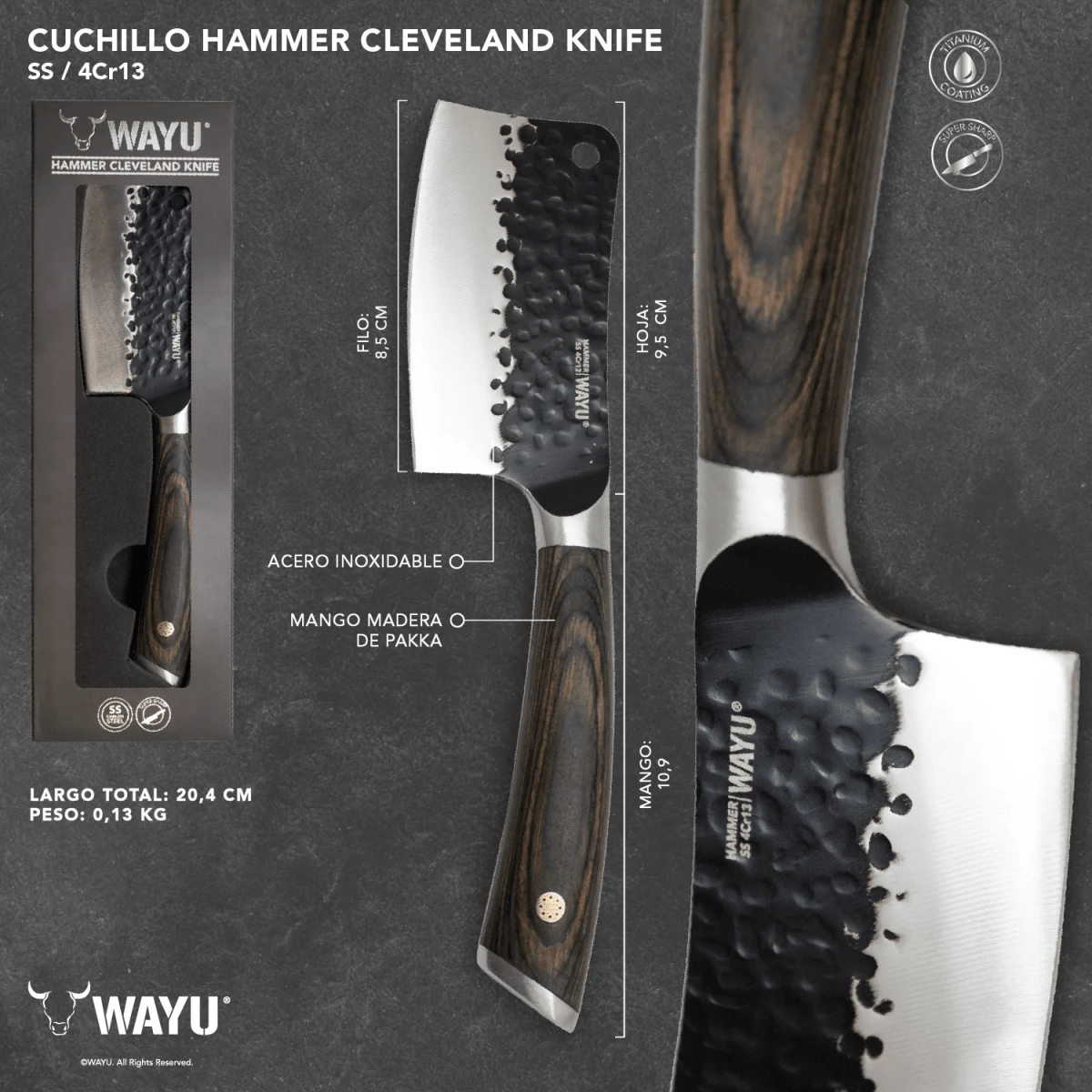 CUCHILLO HAMMER CLEVELAND 3.5 WAYU3
