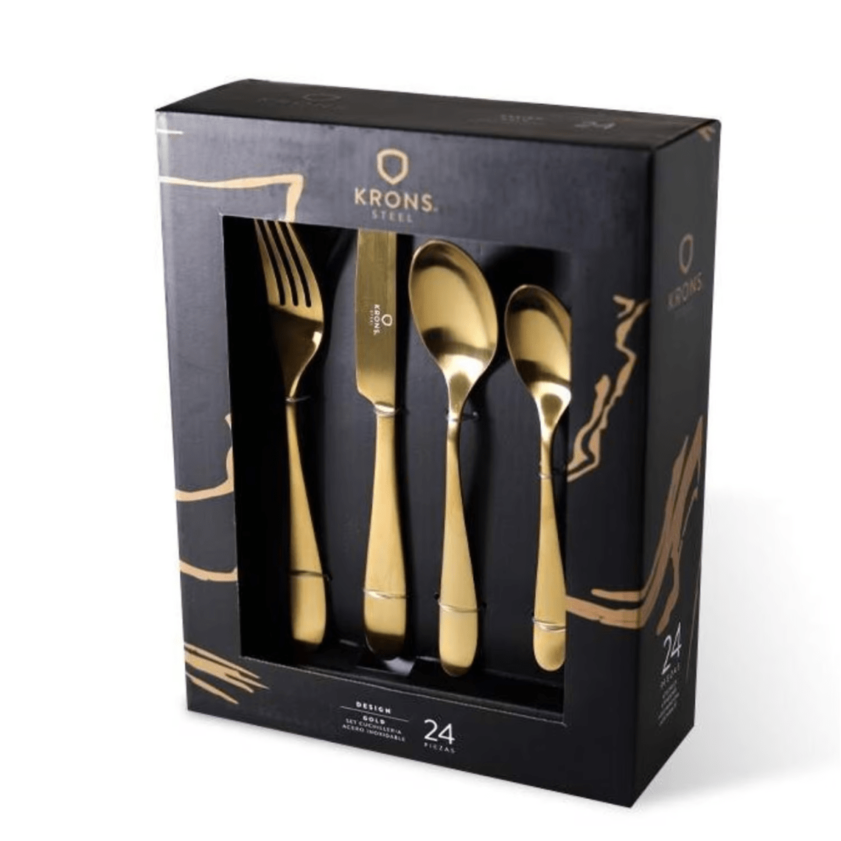 SET CUCHILLERIA 24P GOLD3
