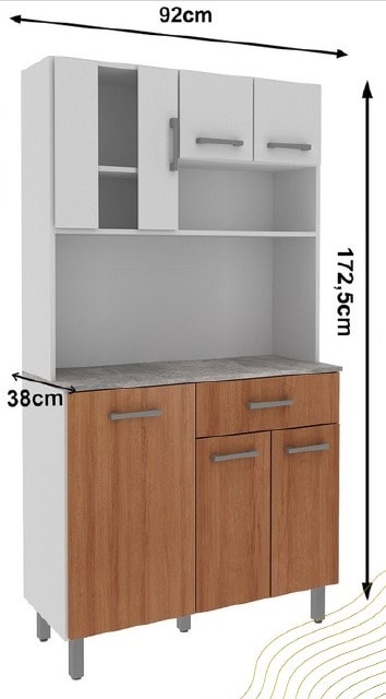 MUEBLE COCINA 6 PUERTAS + 1 CAJON AL3