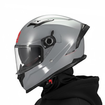 Casco Braker SV Solid Gris Brillo1