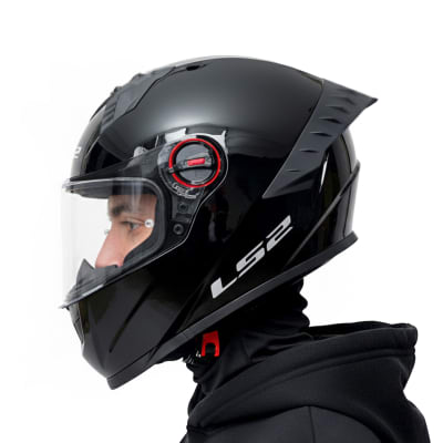 Casco FF816 Cosmos Solid Negro Brillo1