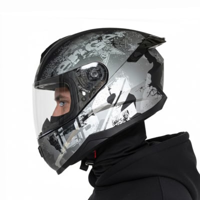 Casco F802 Flash Power Gris Mate1