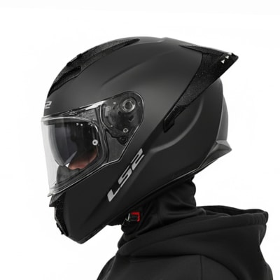 Casco FF806 Fusion Solid Negro Mate1
